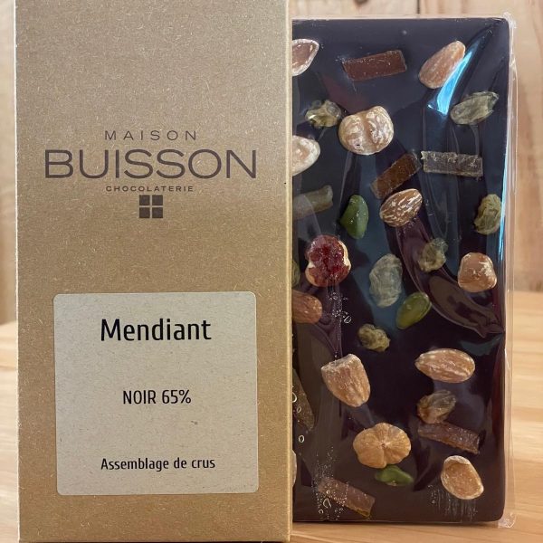 Tablette au chocolat noir garnie comme un mendiant – Image 2