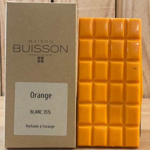 Tablette au chocolat blanc parfumé à l'orange – Image 3