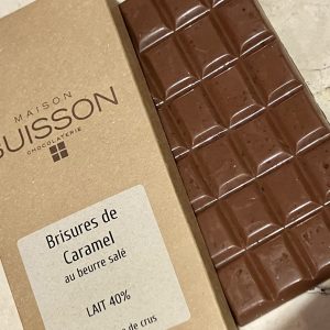 Tablette chocolat au lait aux brisures de caramel