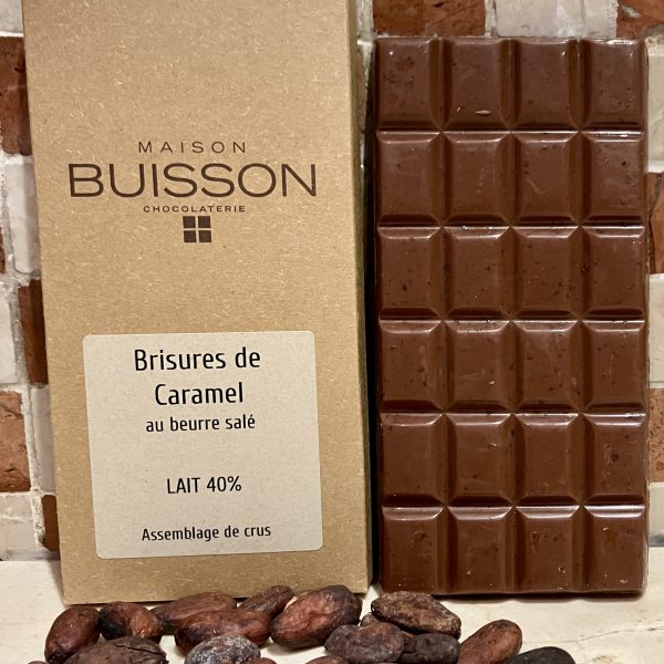 Tablette chocolat au lait aux brisures de caramel – Image 2
